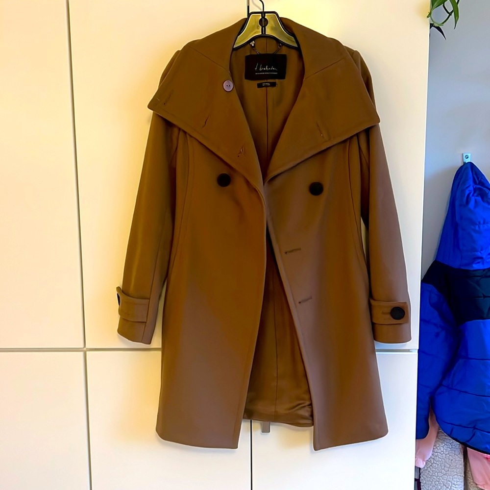 Babaton wool/cashmere dress coat XXS